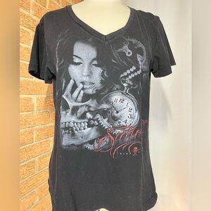 Sullen x Kirt Silver tattoo artist collab tee “The Machine" - large